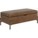 Kael Tobacco Tan Storage Bench